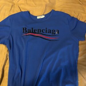 Balenciaga blue T shirt
